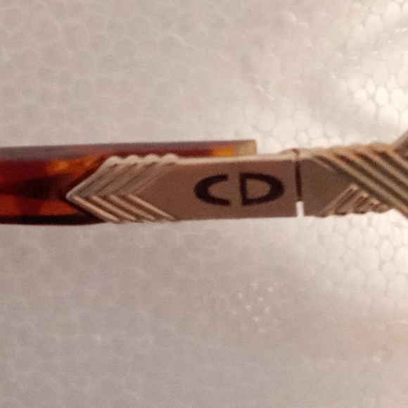 Beautiful Christian Dior Faux Tortoise/Gold Eyeglass Frame Germany - Picture 6 of 6